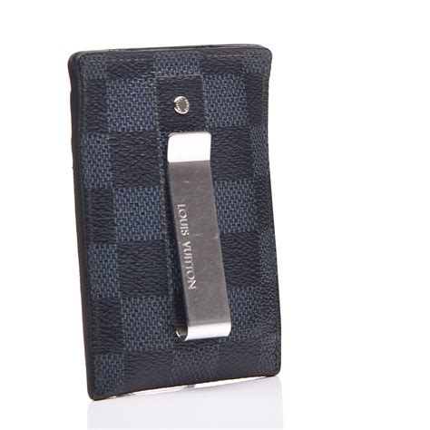 lv money clip card holder